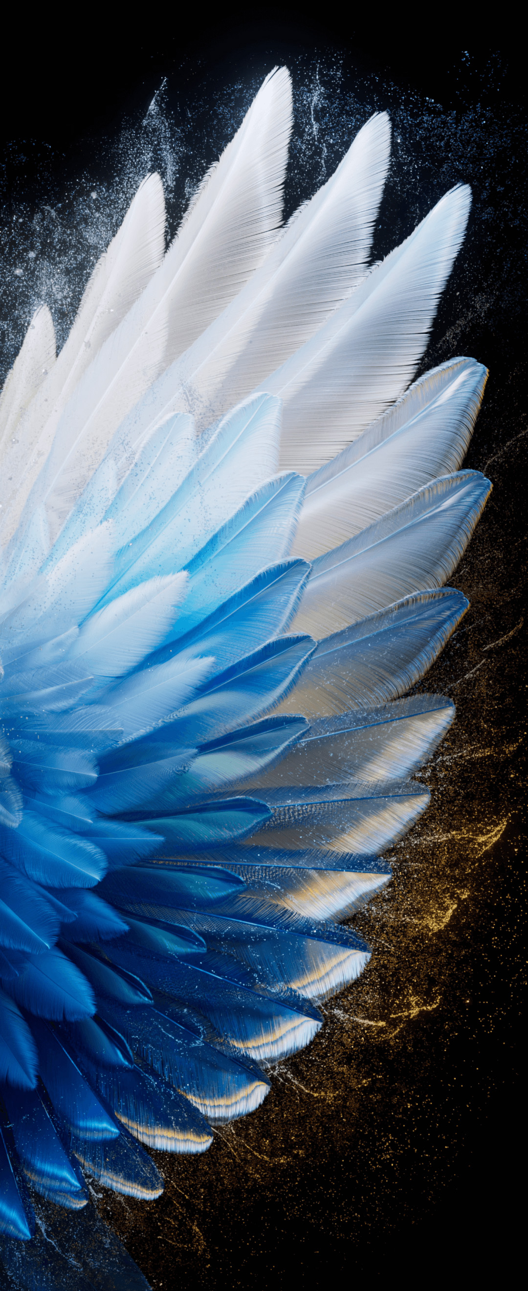 Blue Feather Abstract - tecno wallpaper for StockWalls
