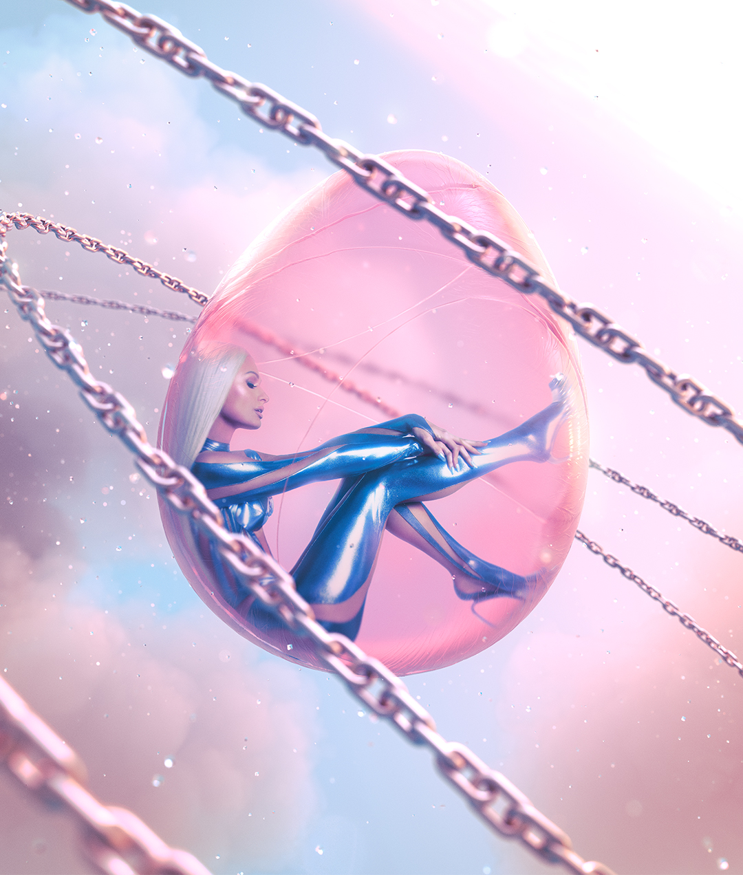 Chained Egg Surreal Portrait - motorola wallpaper for StockWalls