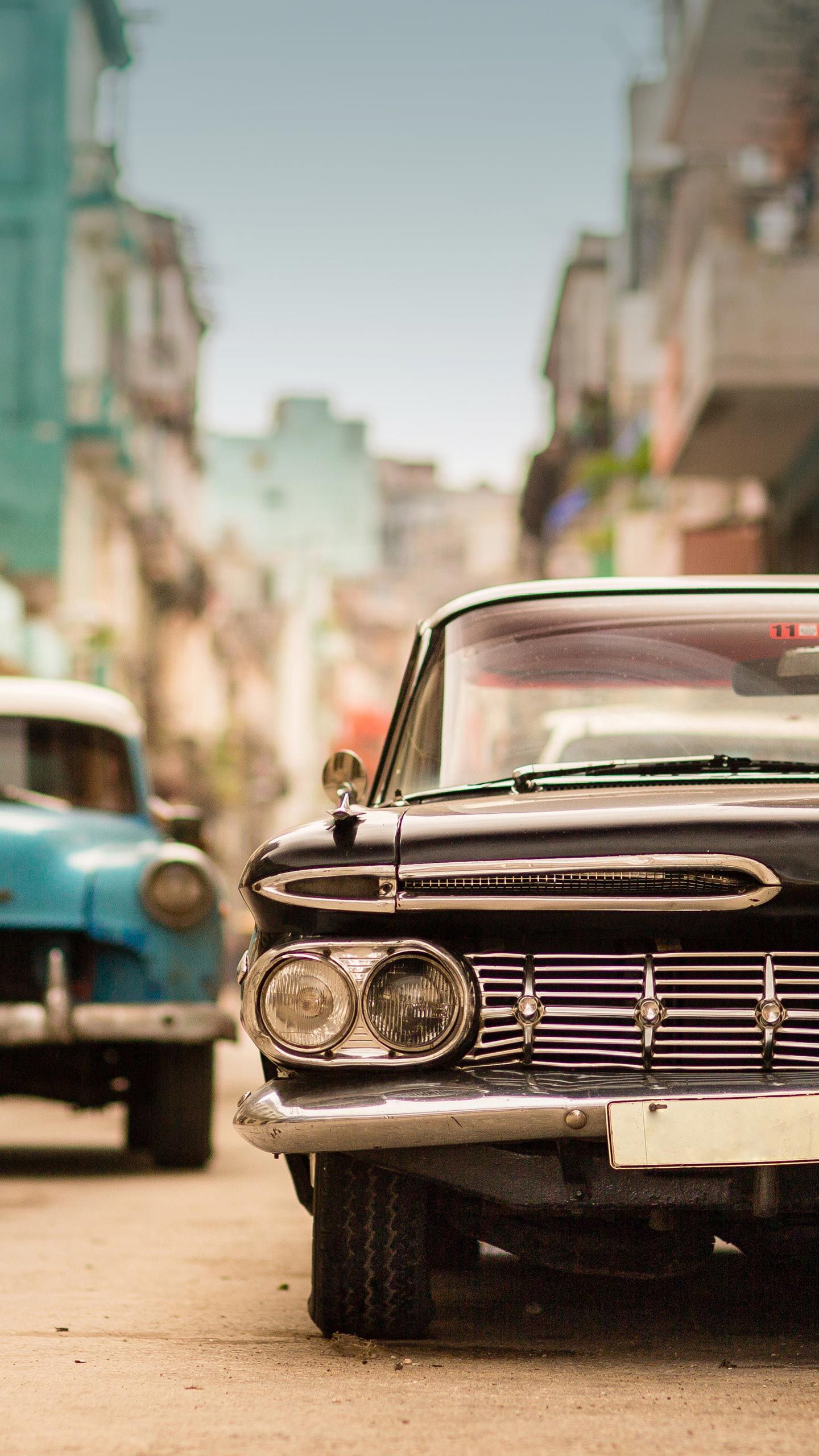 Classic Cars on Street - xiaomi wallpaper for StockWalls