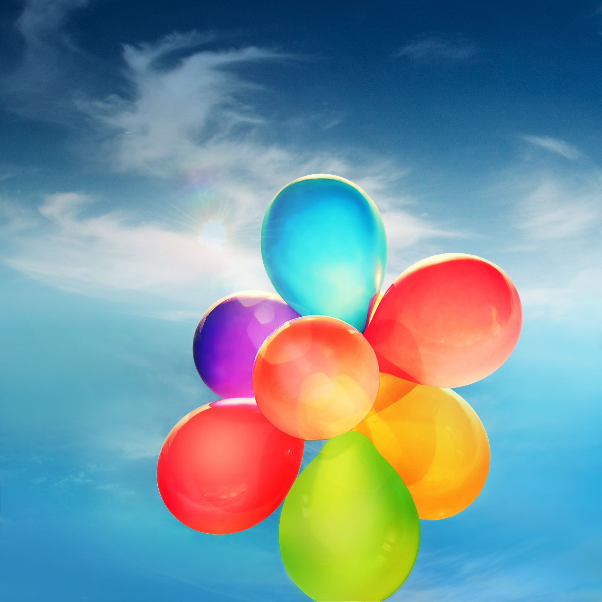 Colorful Balloons Sky - samsung wallpaper for StockWalls