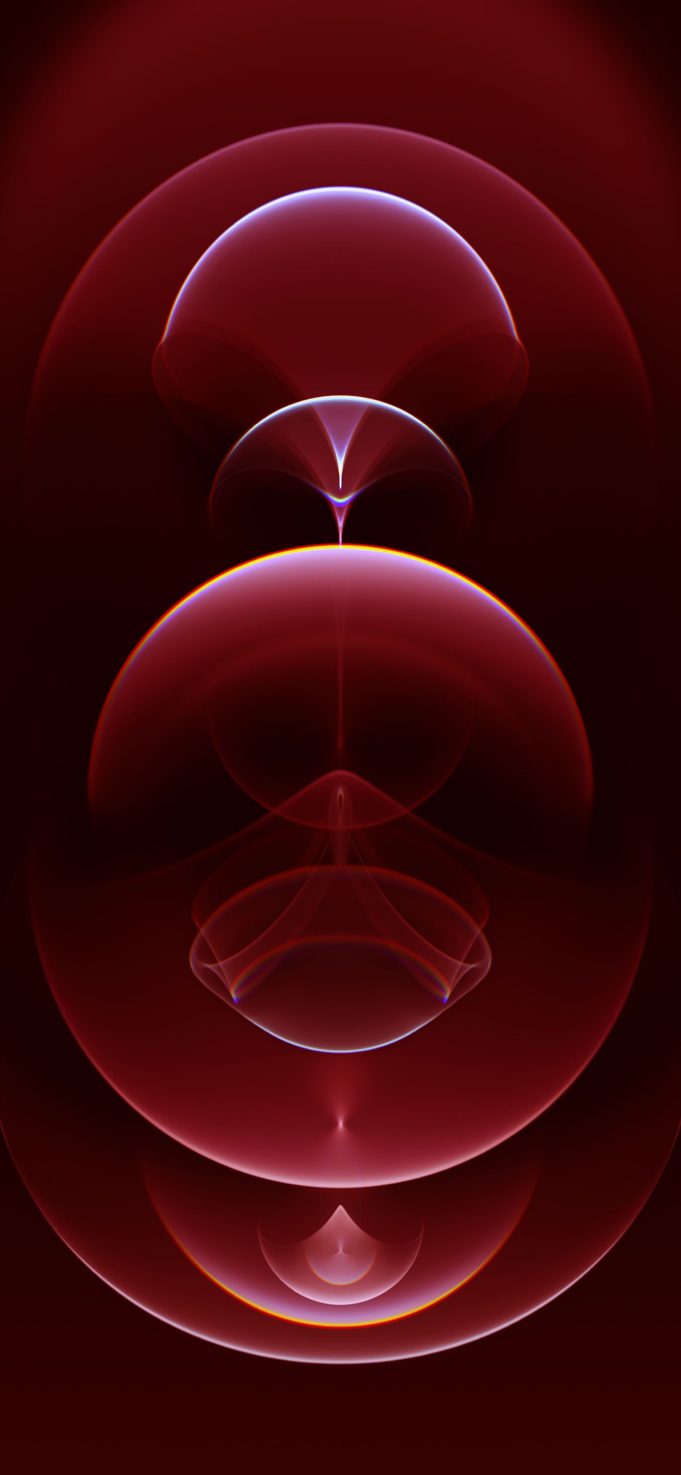 Crimson Abstract Waves - apple wallpaper for StockWalls