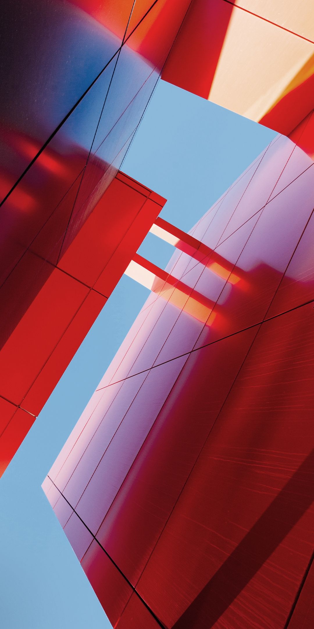 Crimson Geometric Sky - asus wallpaper for StockWalls