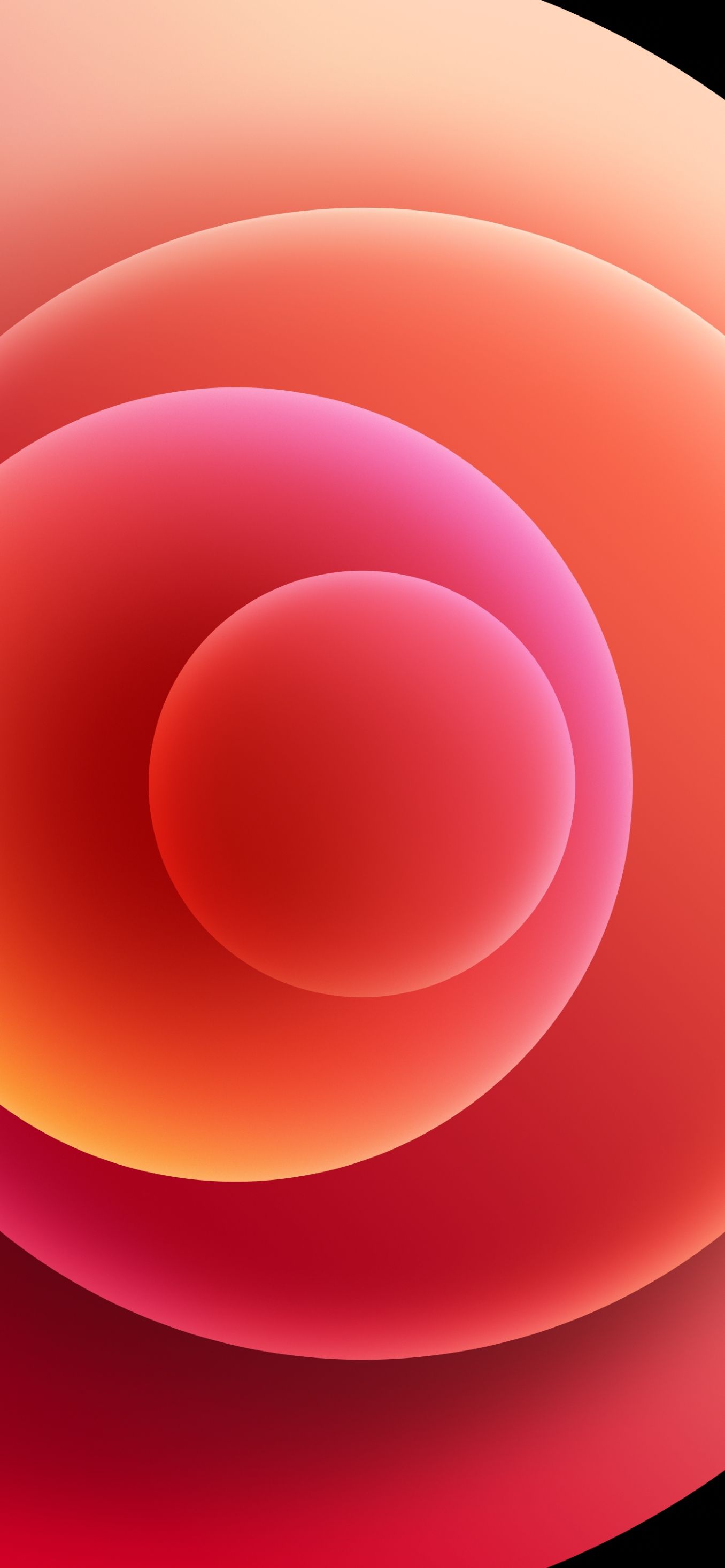 Crimson Gradient Waves - apple wallpaper for StockWalls