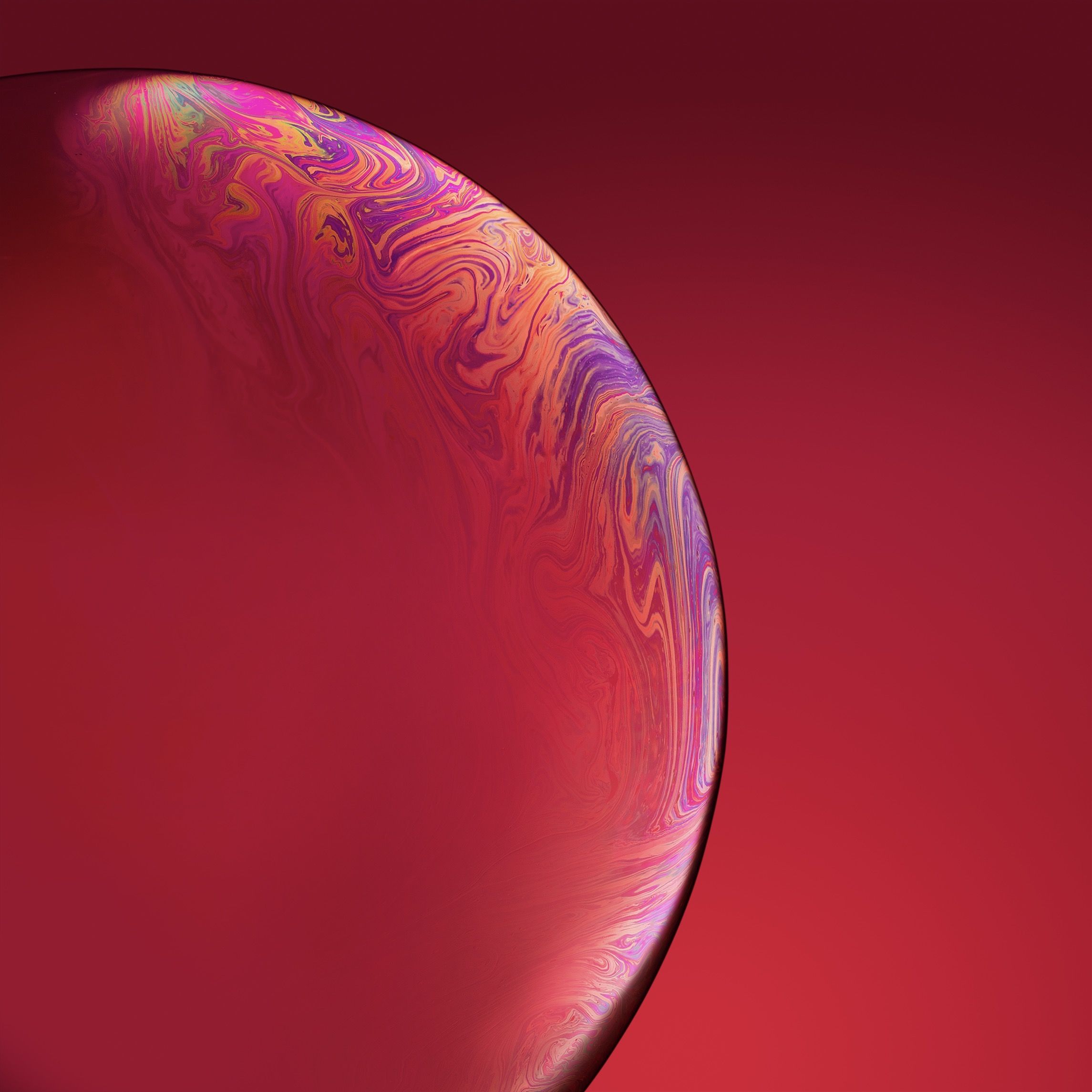 Crimson Swirl Sphere - apple wallpaper for StockWalls