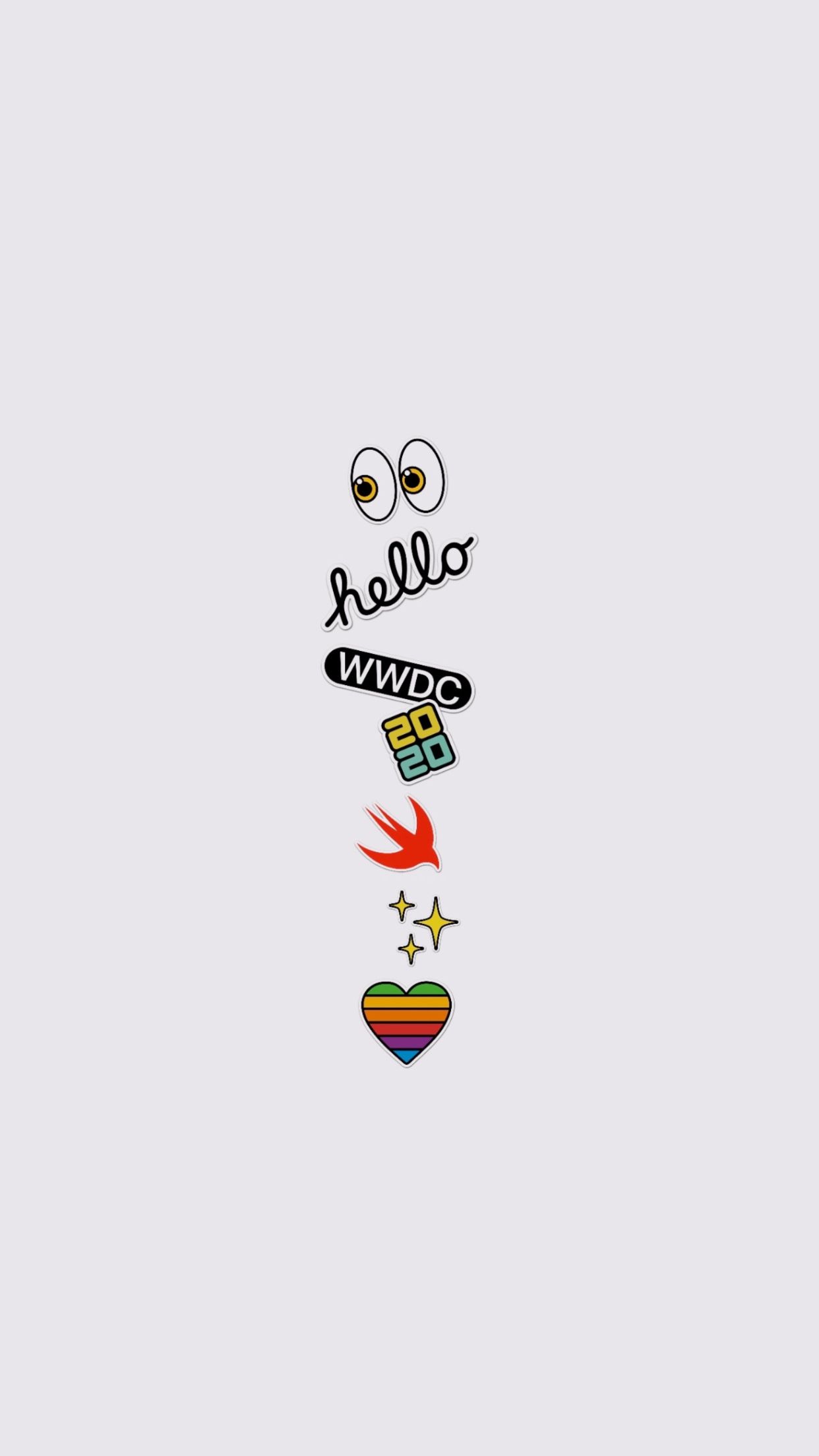 Cute Sticker Collection - apple wallpaper for StockWalls