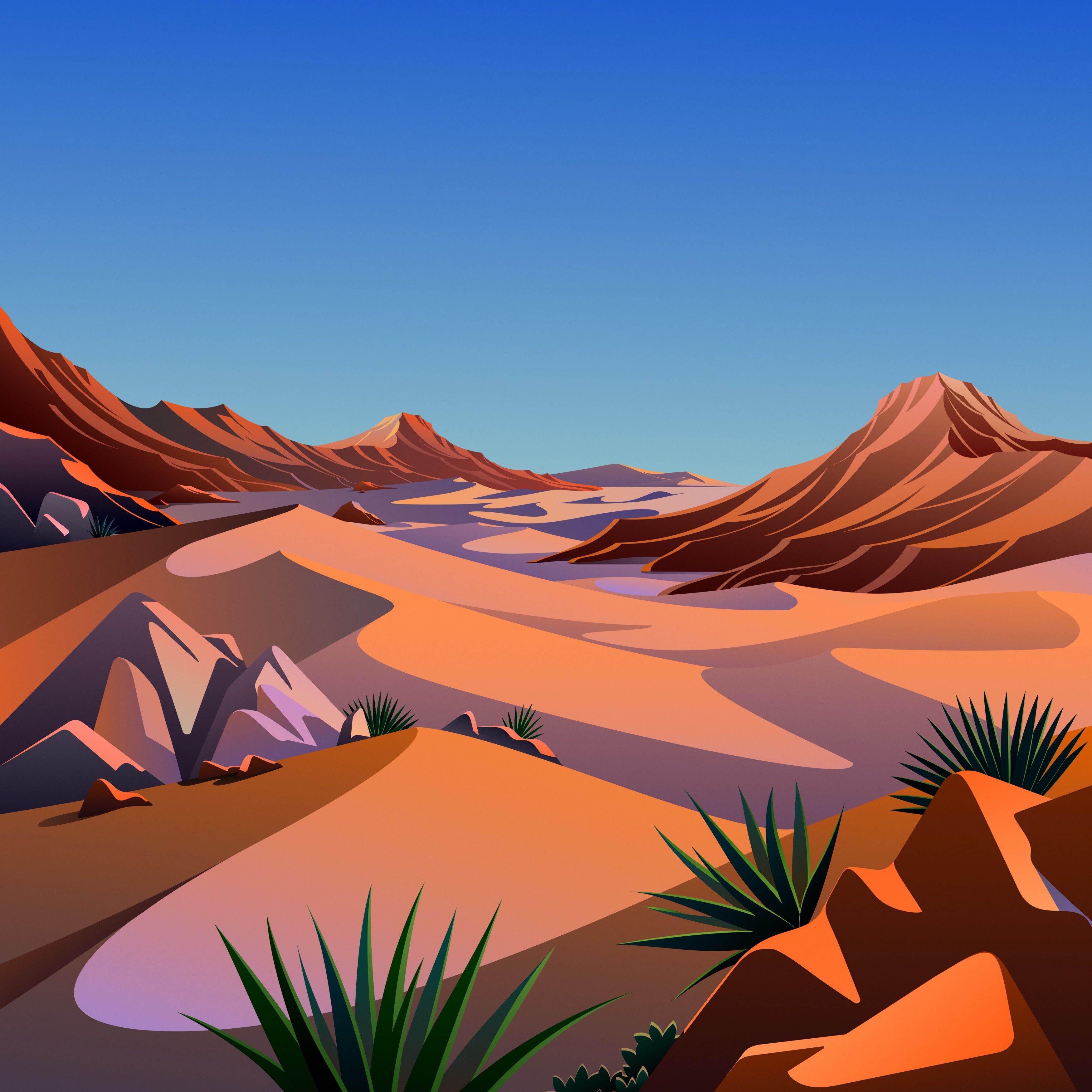 Desert Dunes Landscape - apple wallpaper for StockWalls