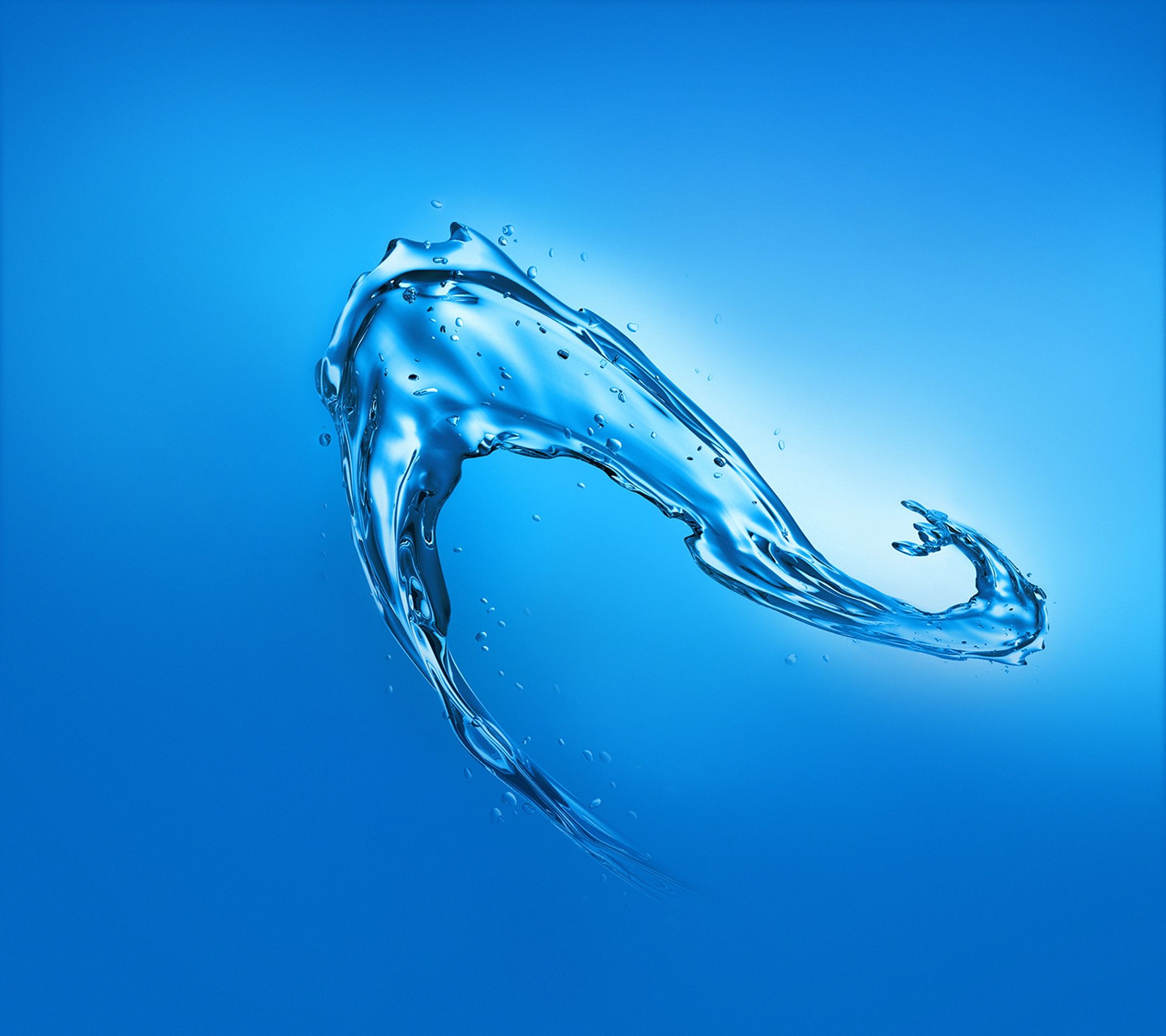 Dynamic Blue Water Splash - huawei wallpaper for StockWalls