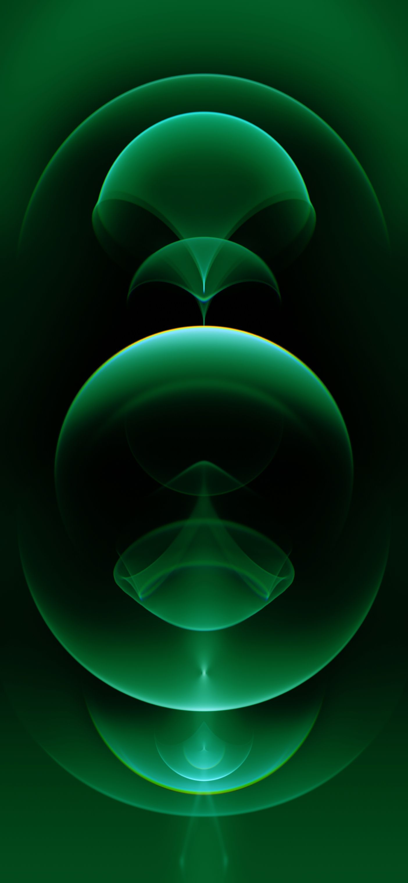 Emerald Abstract Waves - apple wallpaper for StockWalls