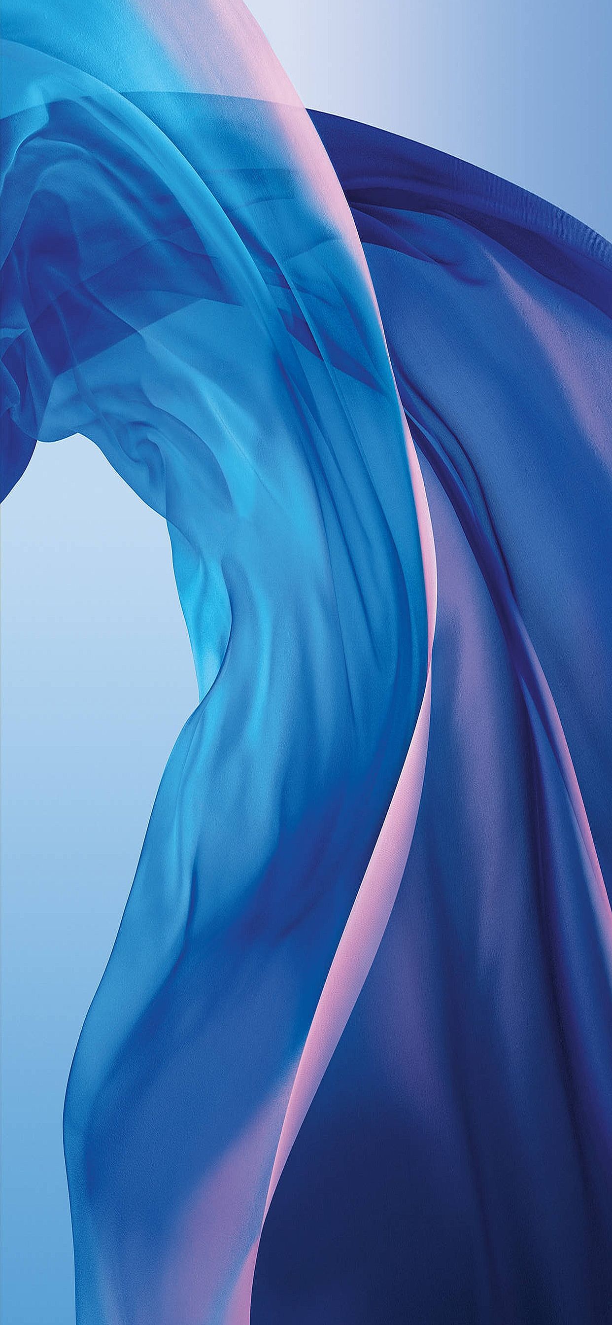 Flowing Blue Fabric - apple wallpaper for StockWalls