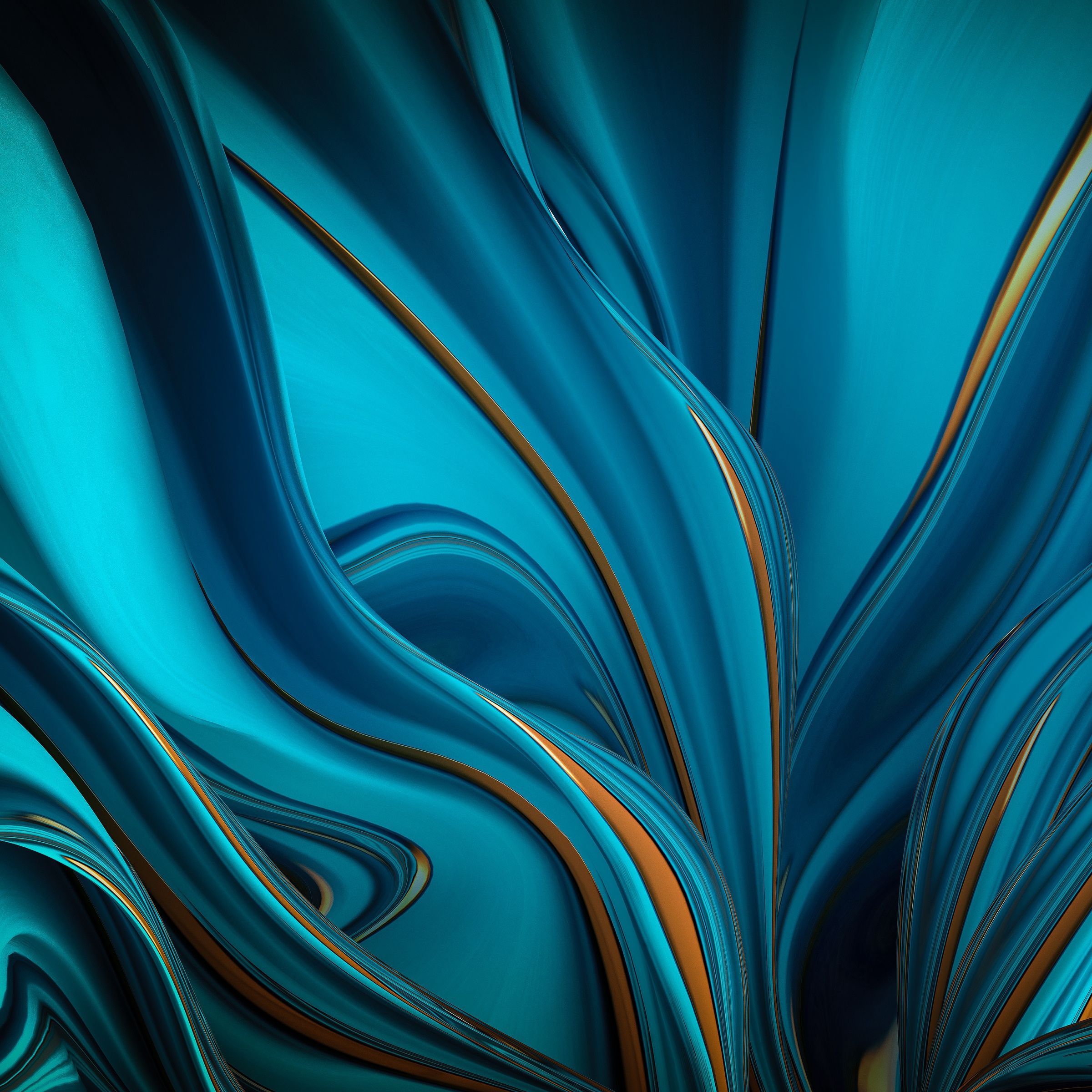 Flowing Teal Abstract - asus wallpaper for StockWalls