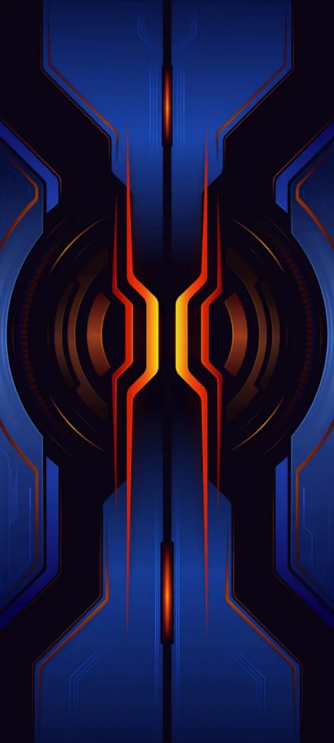 Futuristic Blue Orange Design - xiaomi wallpaper for StockWalls