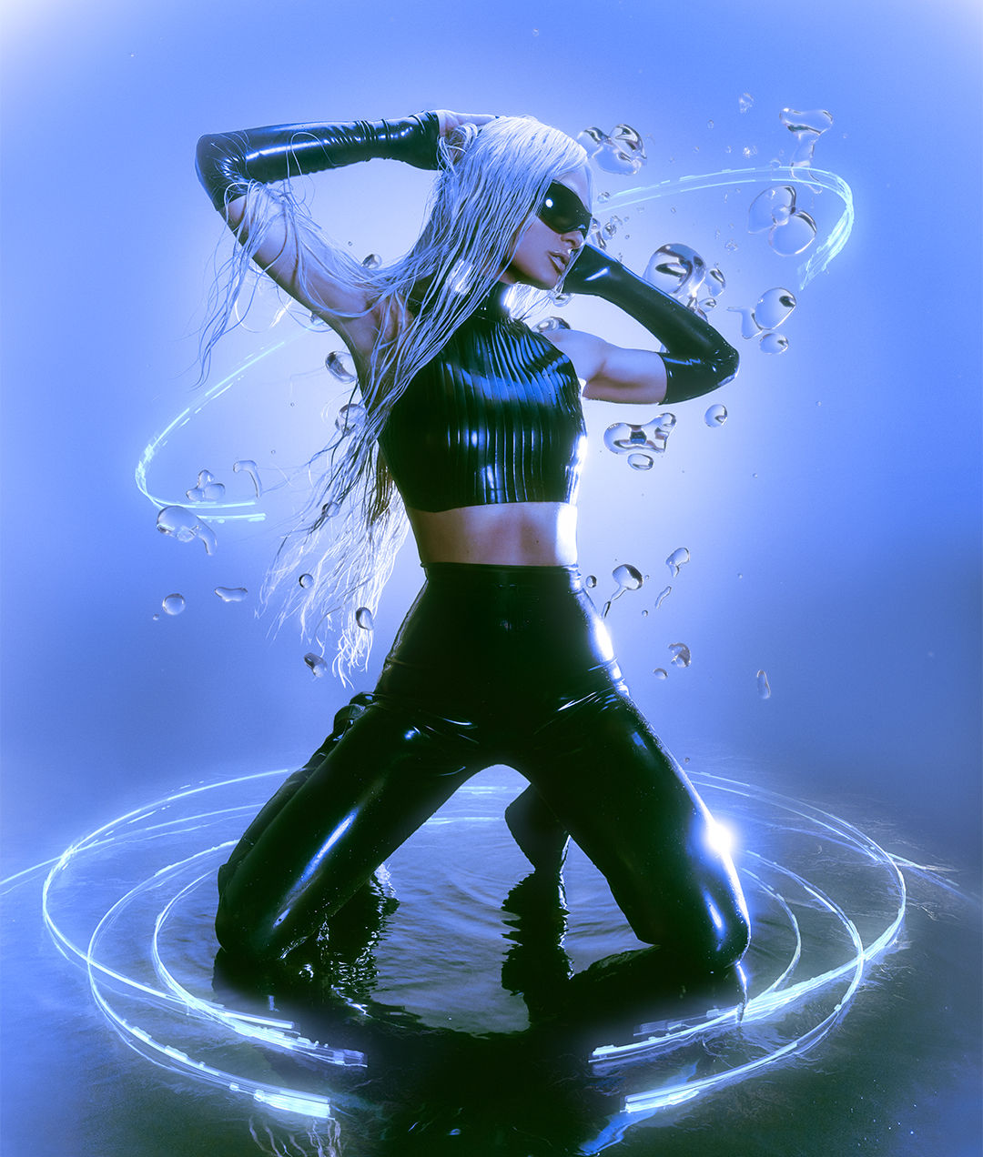 Futuristic Water Goddess - motorola wallpaper for StockWalls