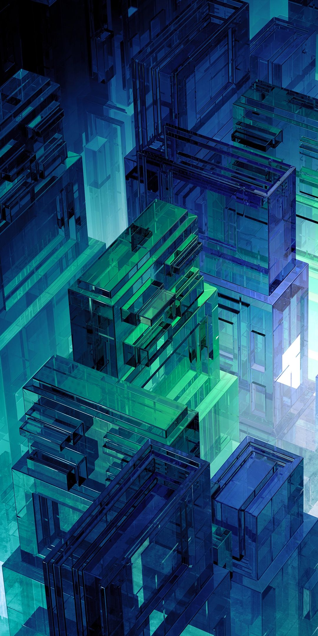 Geometric Crystal City - asus wallpaper for StockWalls