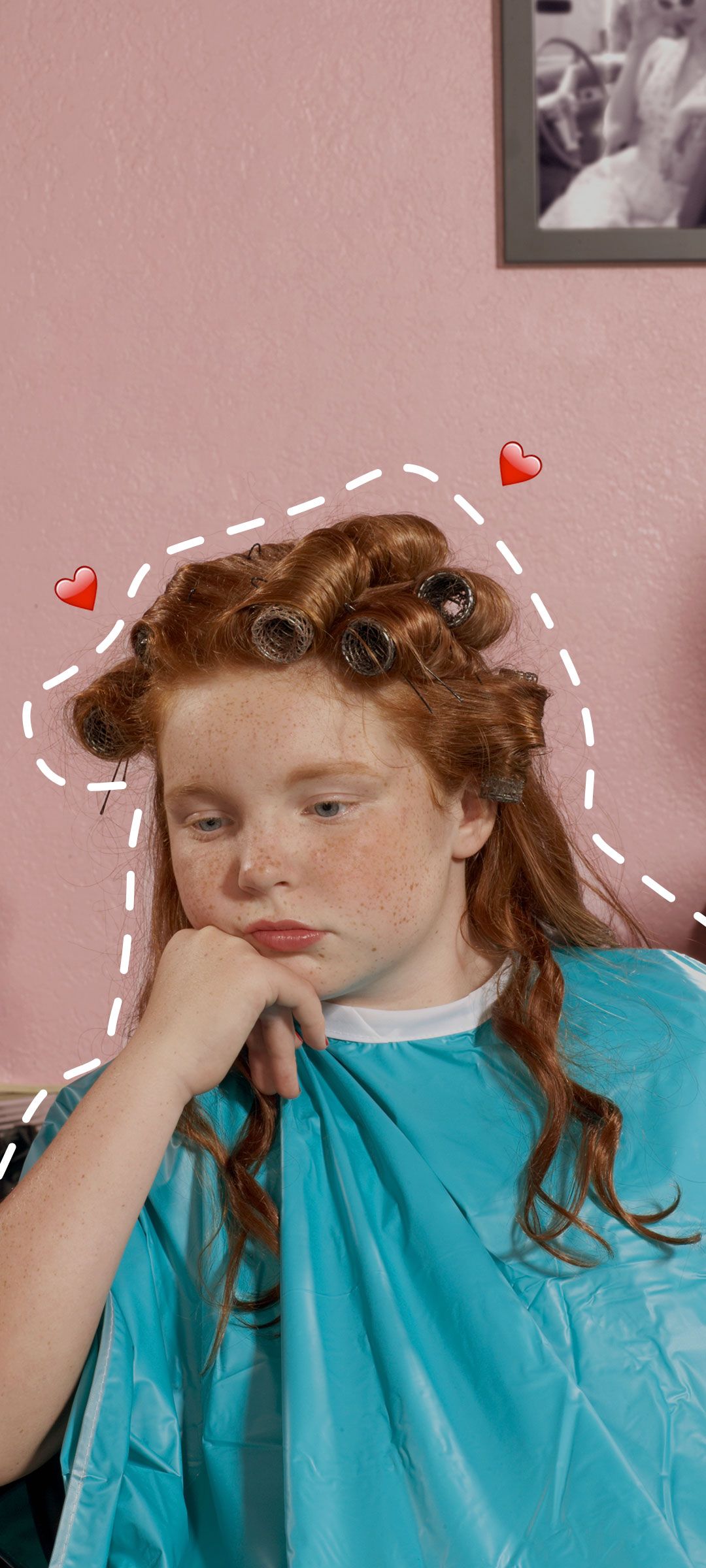 Ginger Girl with Hair Rollers - lenovo wallpaper for StockWalls