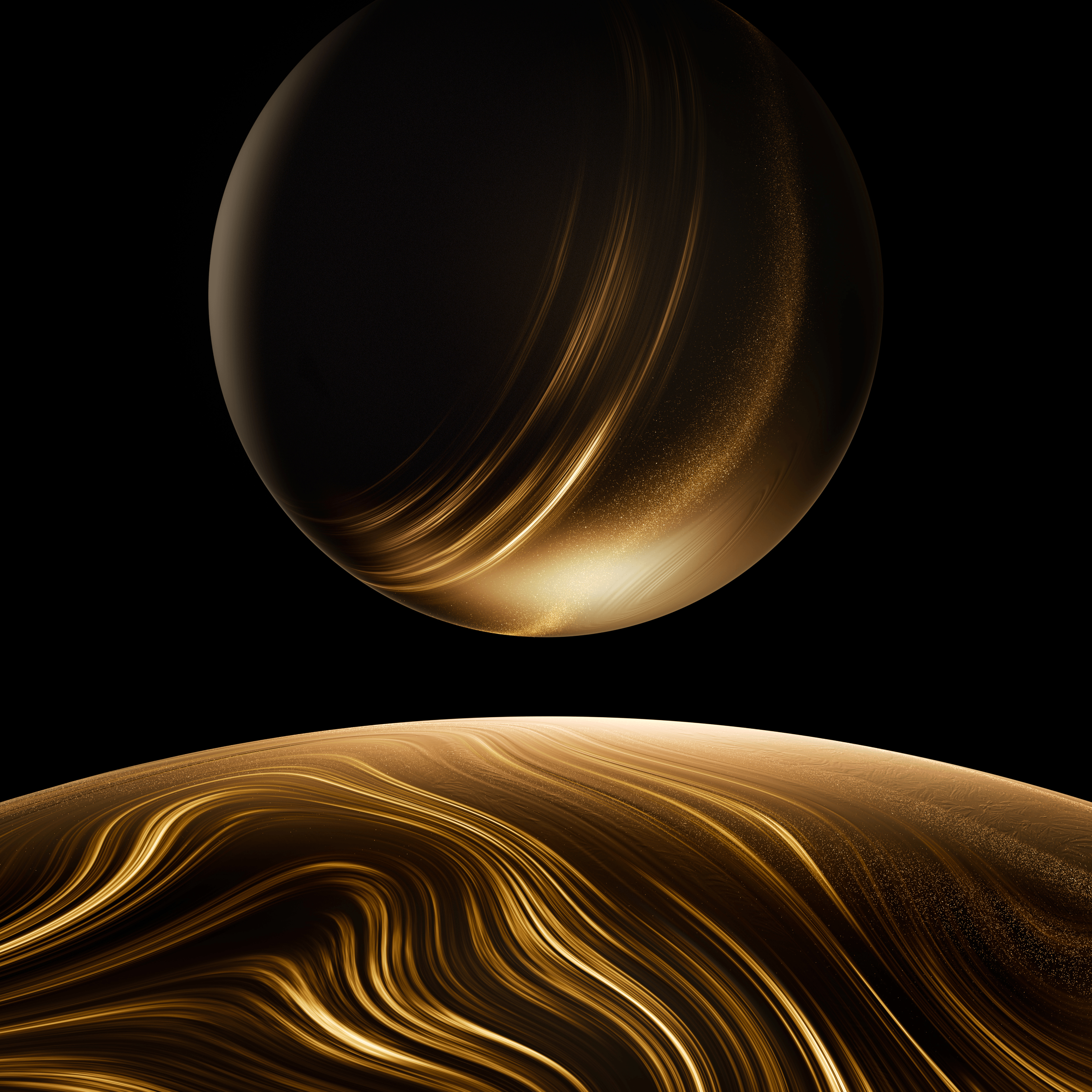 Golden Abstract Huawei Wallpaper - huawei wallpaper for StockWalls