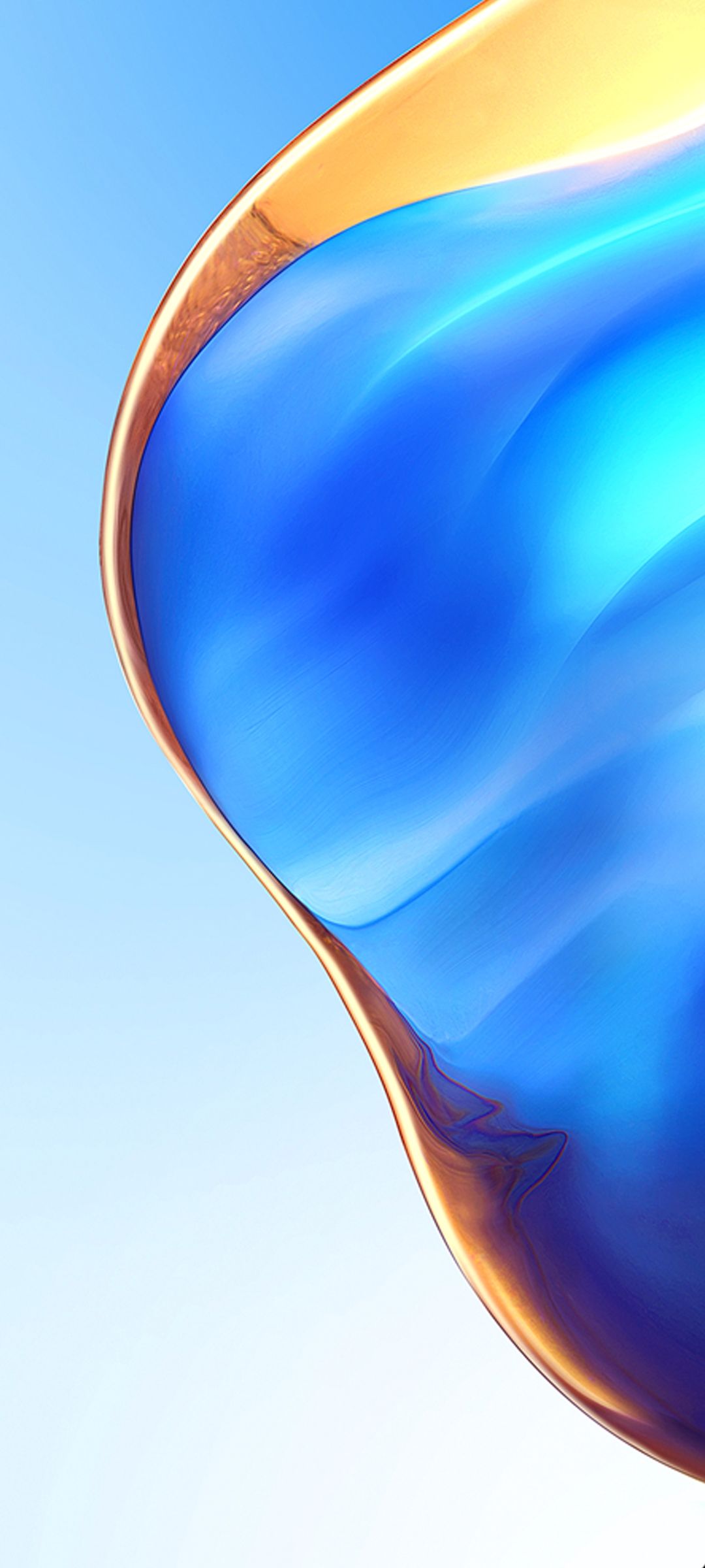 Golden Blue Swirl - xiaomi wallpaper for StockWalls