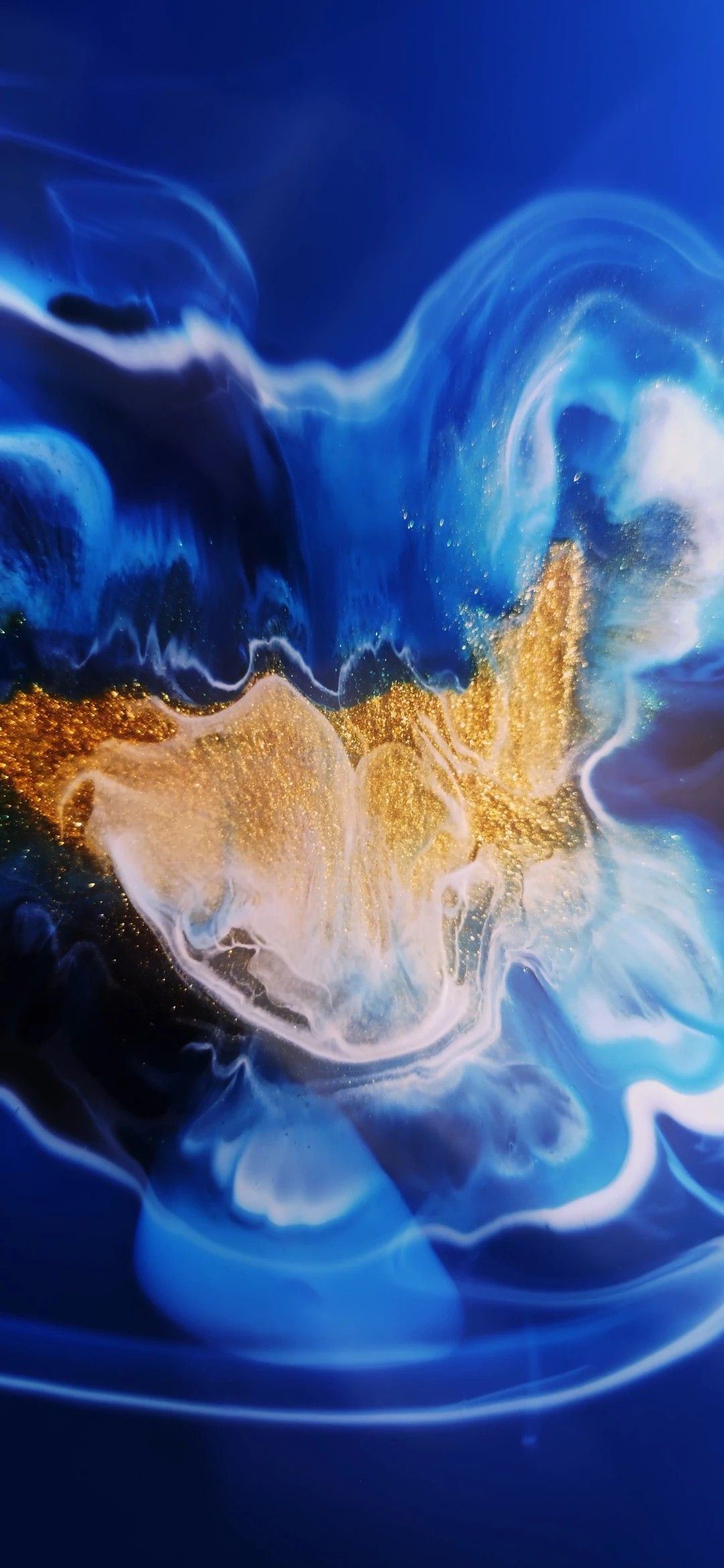 Golden Blue Swirls - xiaomi wallpaper for StockWalls