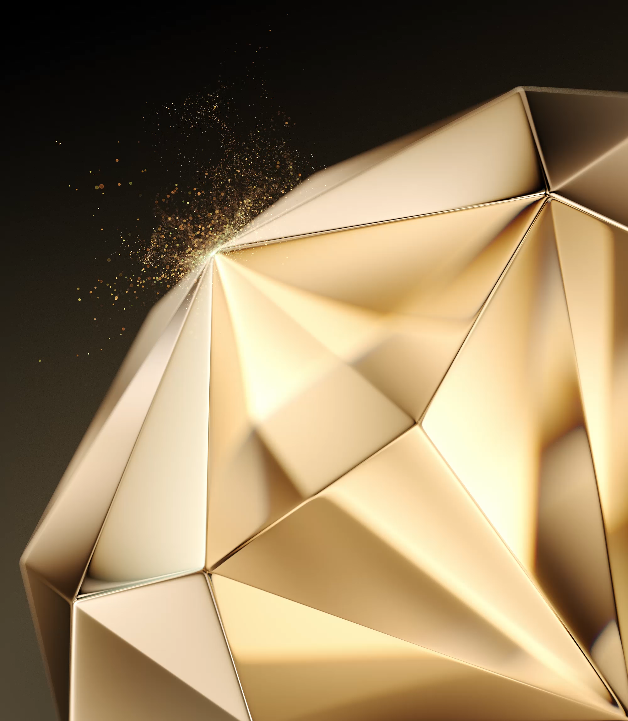 Golden Geometric Shimmer - tecno wallpaper for StockWalls