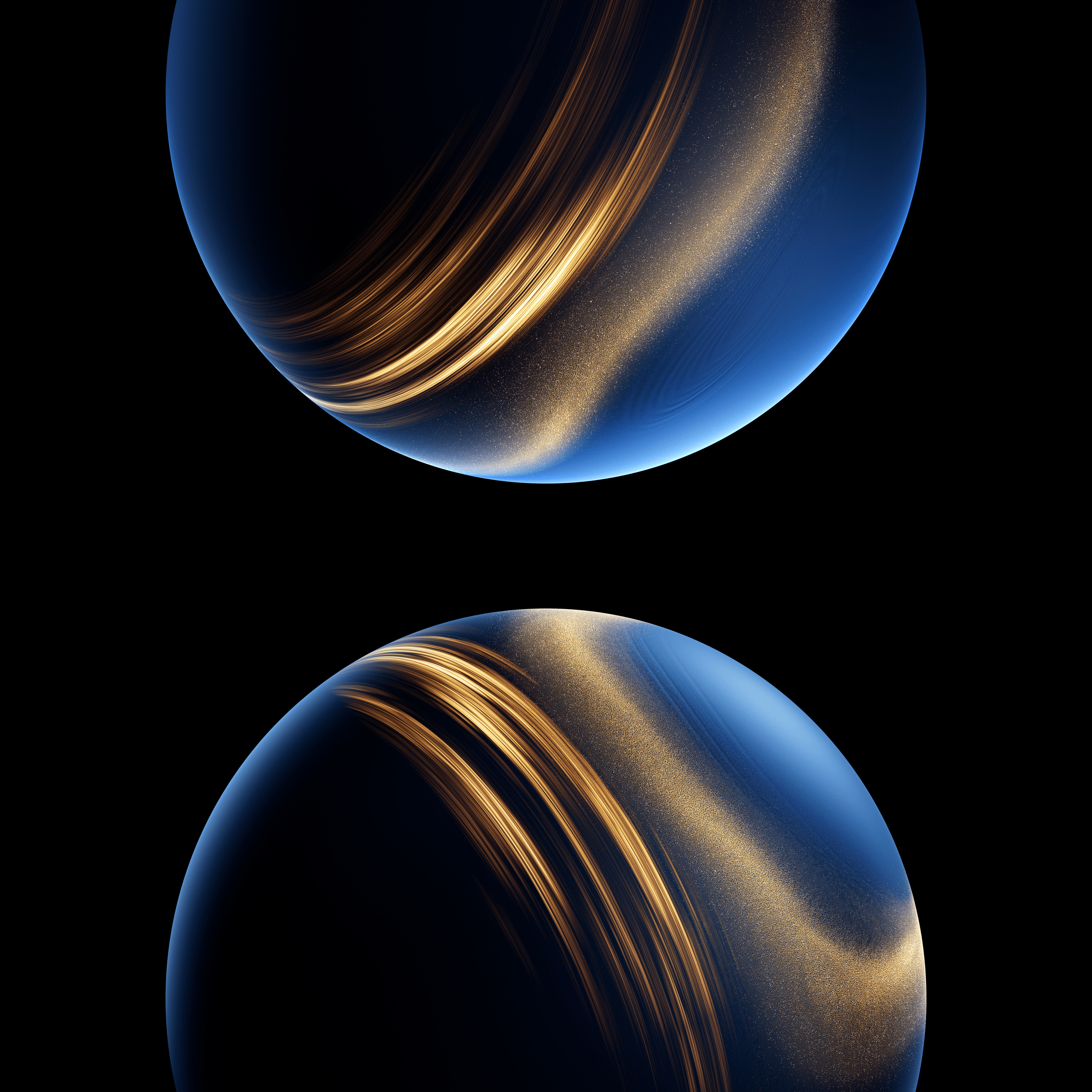 Golden Spheres Huawei MateBook Fold - huawei wallpaper for StockWalls
