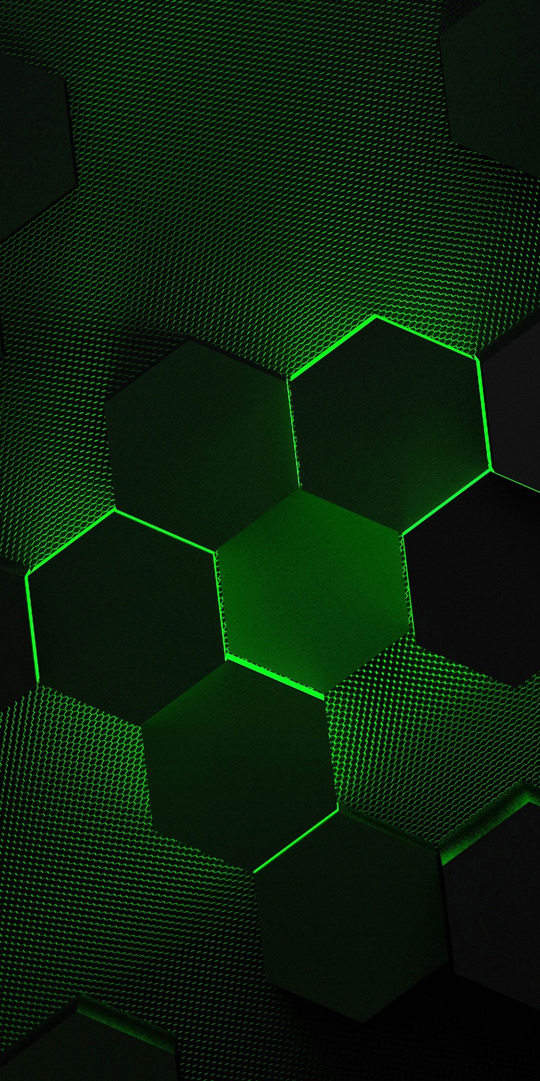 Green Hexagonal Grid - asus wallpaper for StockWalls