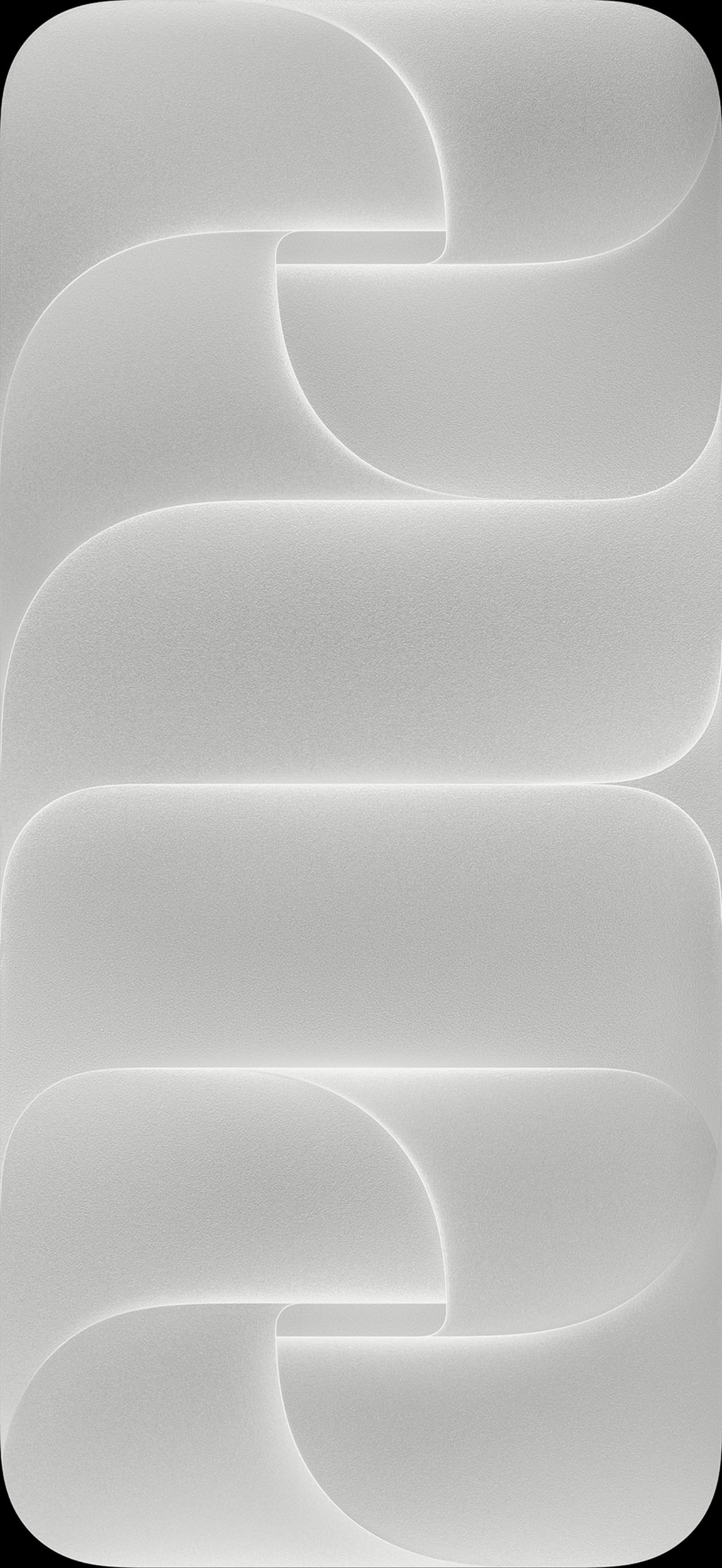 Minimalist White Curved Layers - apple wallpaper for StockWalls