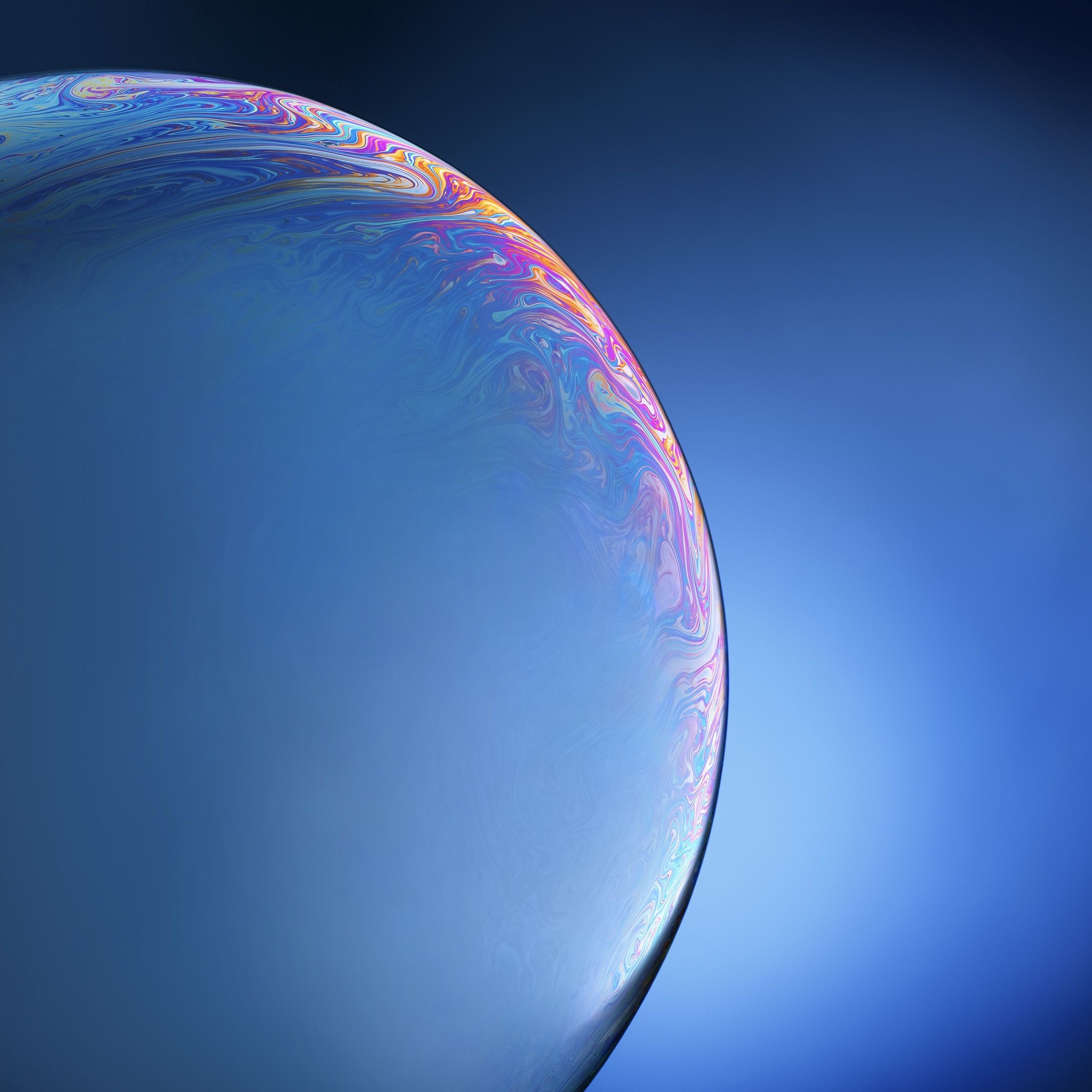 Iridescent Bubble Swirls - apple wallpaper for StockWalls