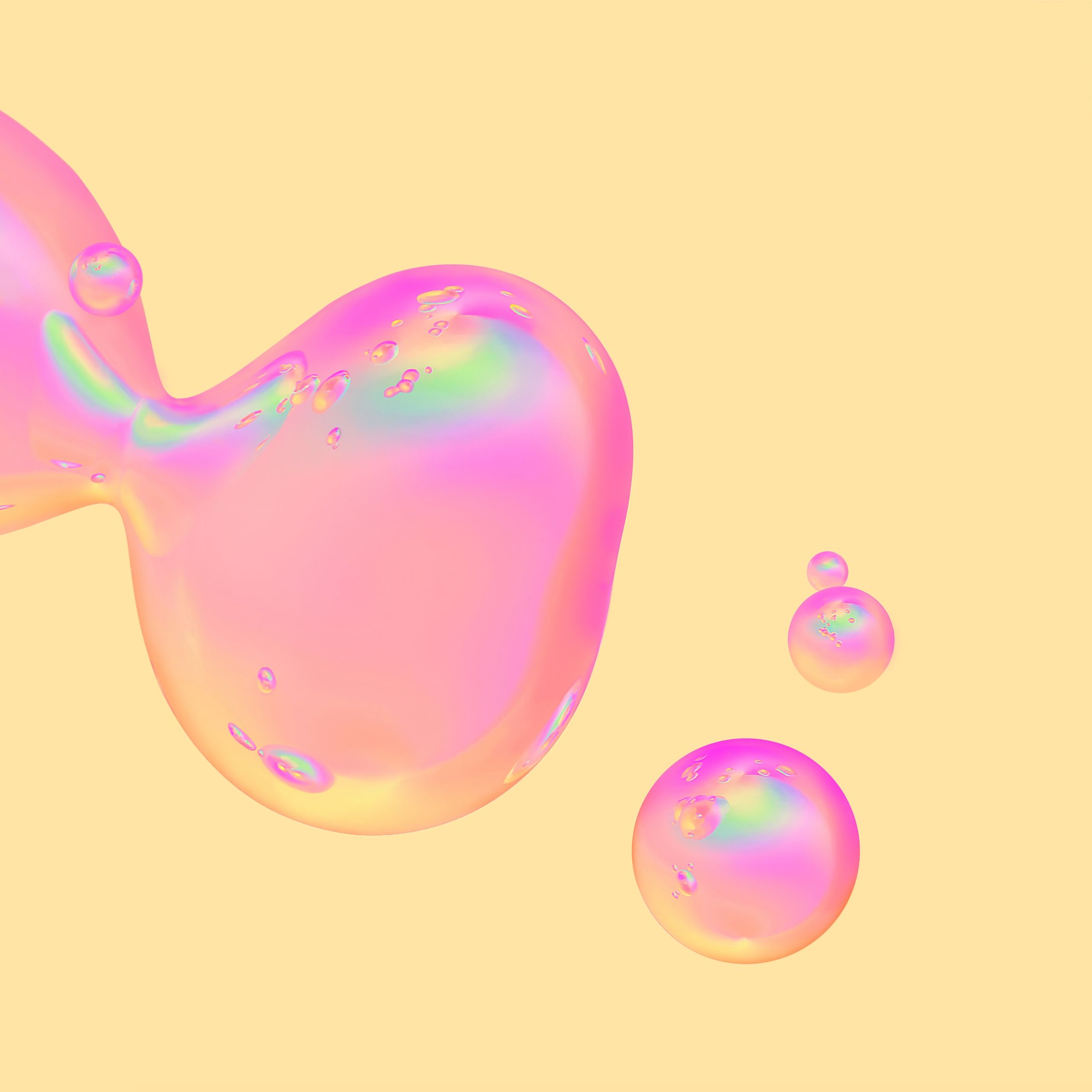 Iridescent Bubbles Abstract - samsung wallpaper for StockWalls
