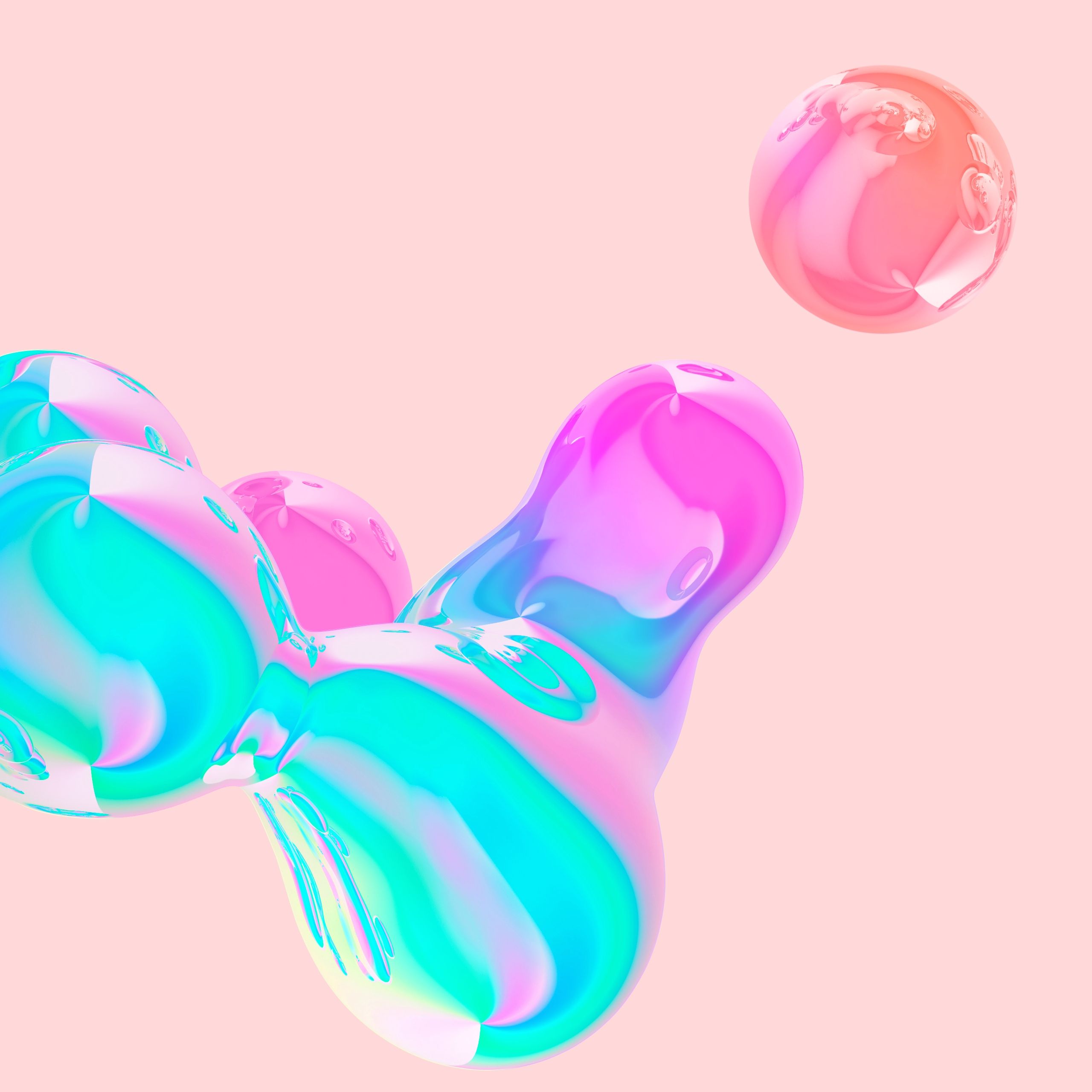 Iridescent Fluid Forms - samsung wallpaper for StockWalls