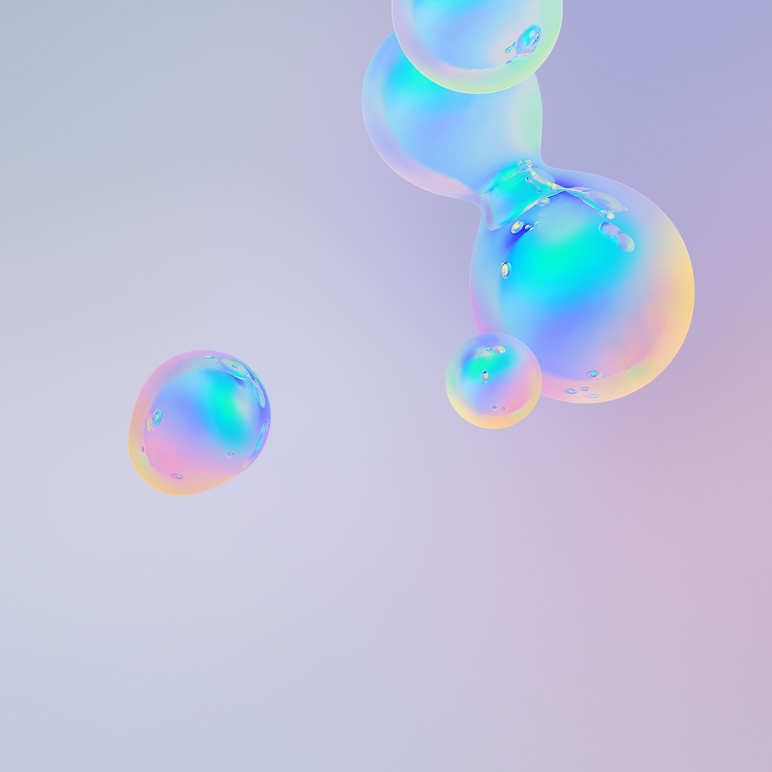 Iridescent Liquid Bubbles - samsung wallpaper for StockWalls