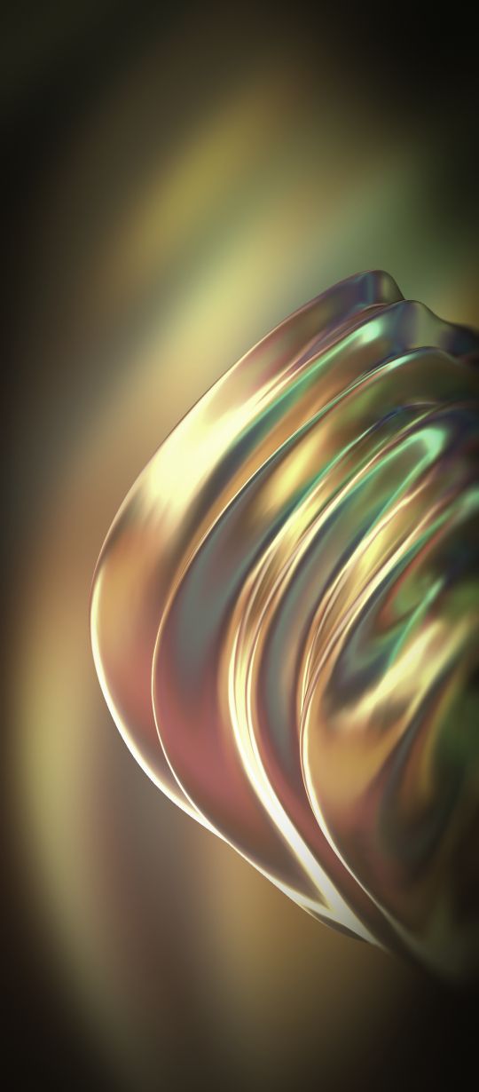 Iridescent Metallic Waves - infinix wallpaper for StockWalls