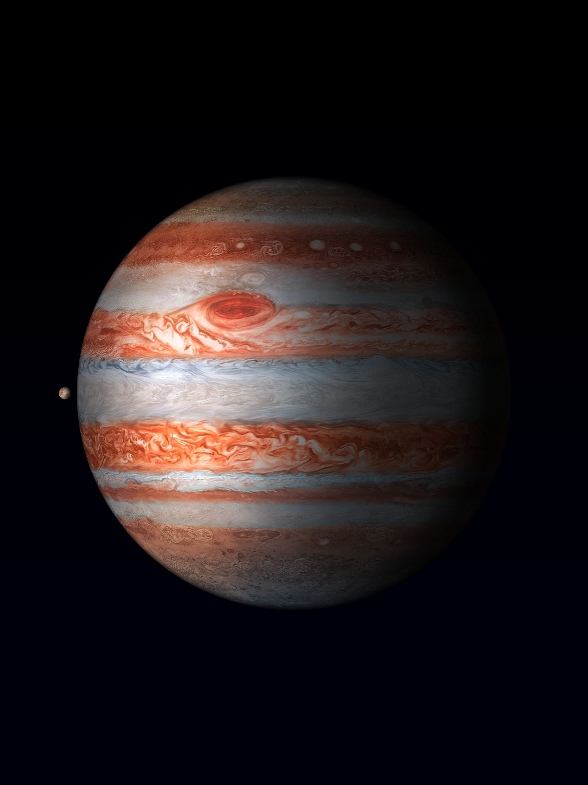 Jupiter and Moon - apple wallpaper for StockWalls