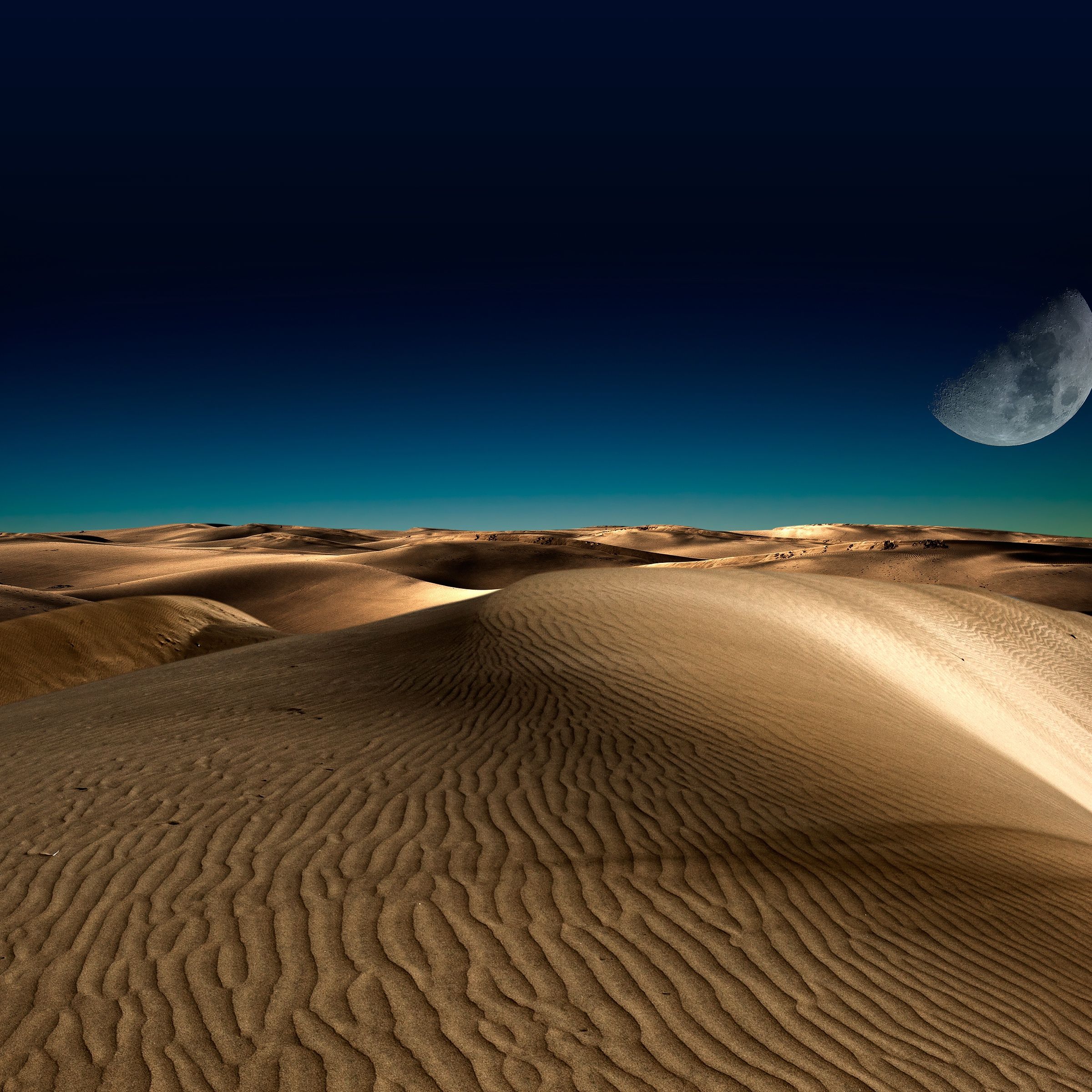 Moonlit Desert Dunes - asus wallpaper for StockWalls