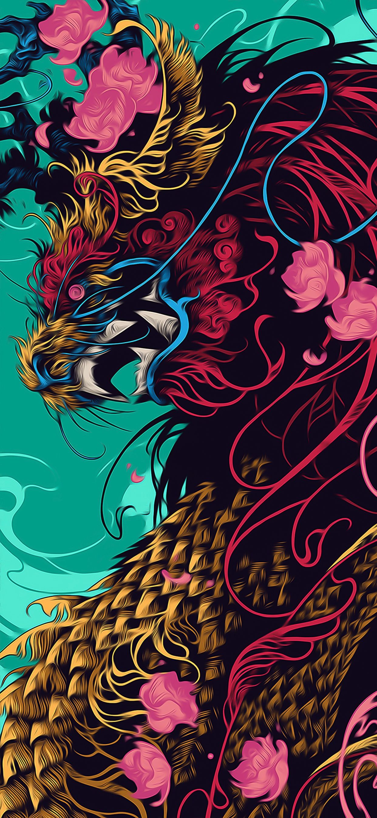 Mythical Beast Floral - apple wallpaper for StockWalls