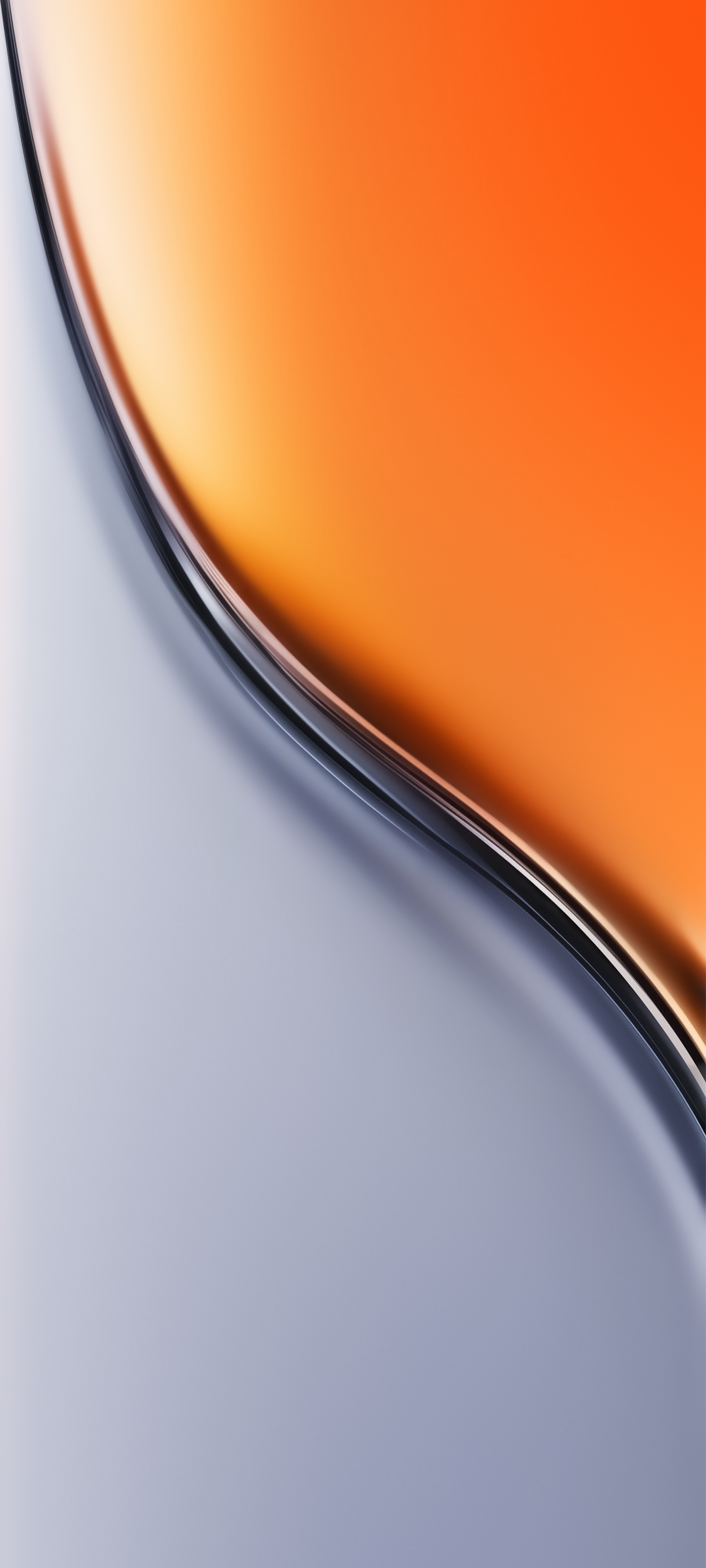 Orange and Silver Abstract - realme wallpaper for StockWalls