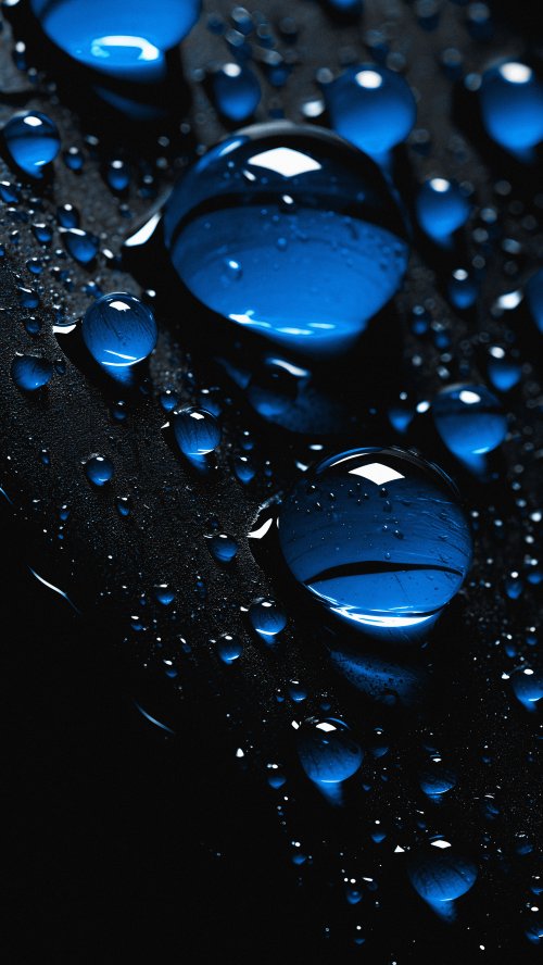Glowing Blue Raindrops - Related OpersCraft wallpaper