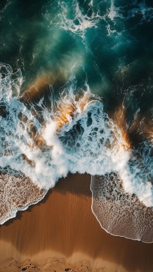 Aerial Ocean Wave View - Related OpersCraft wallpaper