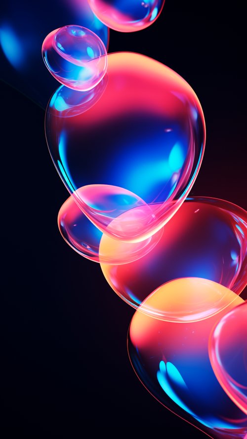 Neon Glowing Bubbles Wallpaper - Related OpersCraft wallpaper