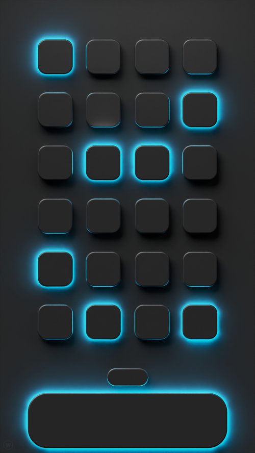 Glowing Neon App Icons - Related StockWalls wallpaper