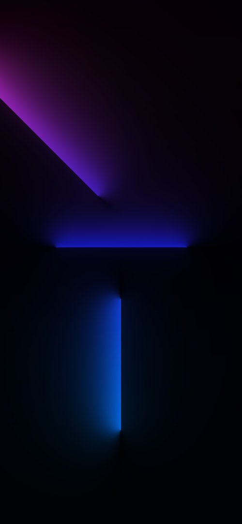 Minimalist Neon Blue Glow - minimal Wallpaper