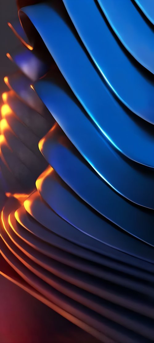 Glowing Blue Abstract Waves - Related StockWalls wallpaper