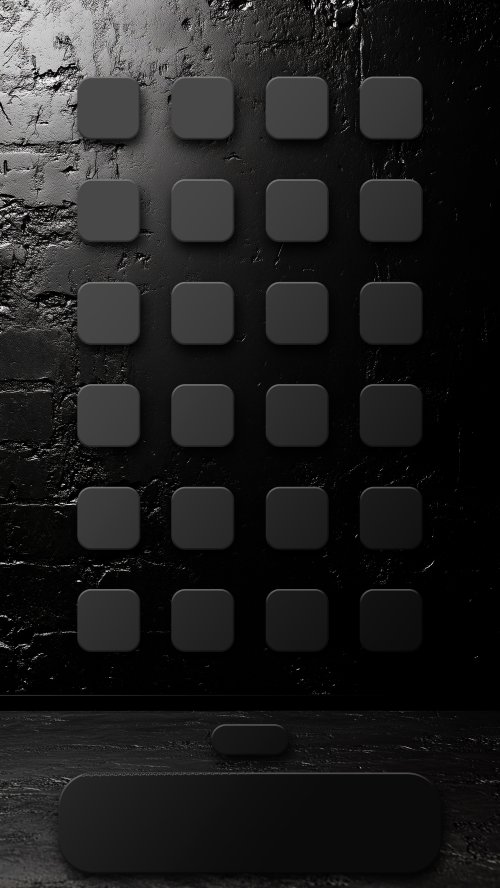 Dark Matte App Organizer