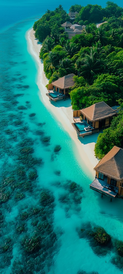 Tropical Beach Villa Resort - Related OpersCraft wallpaper