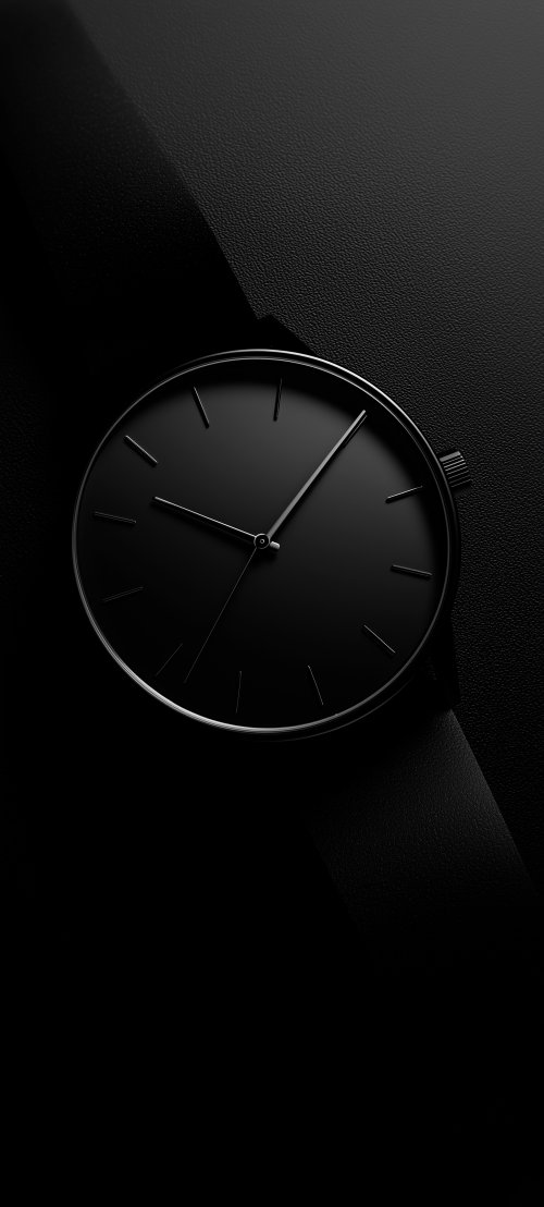 Minimalist Black Analog Watch - Related OpersCraft wallpaper
