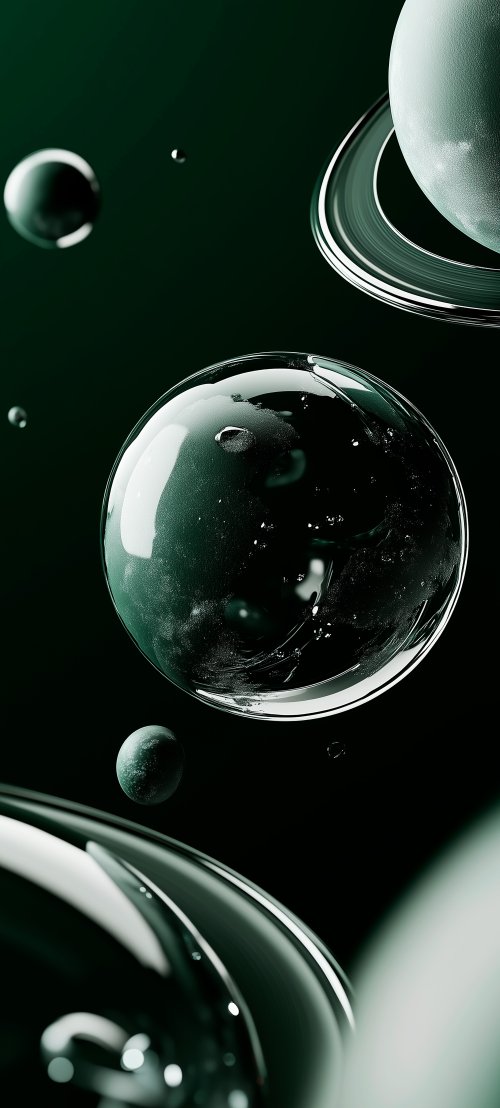 Dark Green Space Spheres - Related OpersCraft wallpaper