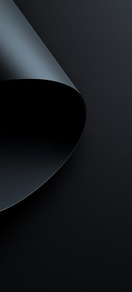 Minimalist Dark Curved Paper - Related Darkify wallpaper