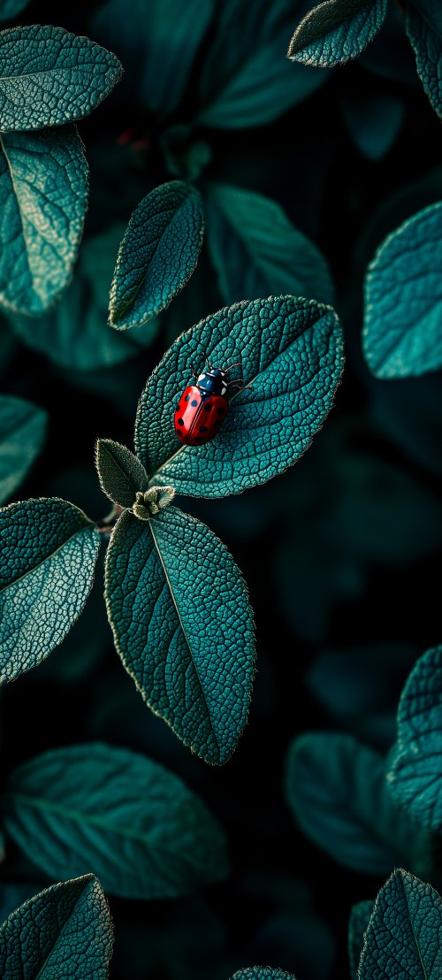 Ladybug on Green Leaf - Related OpersCraft wallpaper