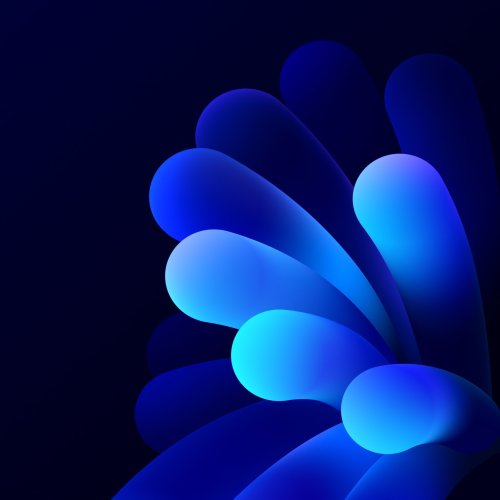 Blue Abstract Fluid Shapes - Related StockWalls wallpaper
