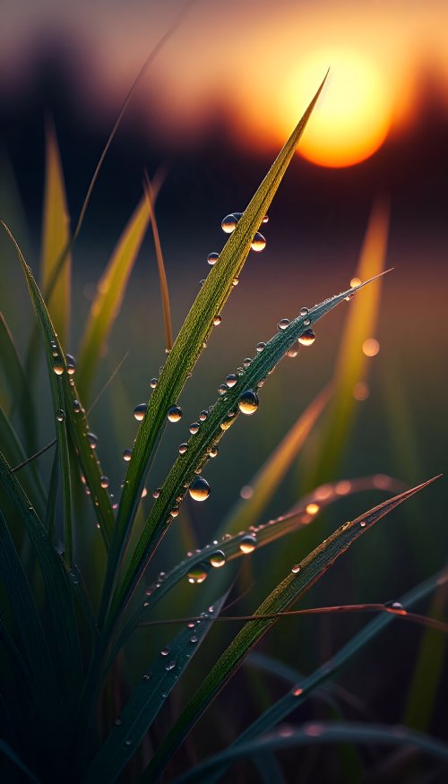 Dew Drops at Sunset - Related StockWalls wallpaper