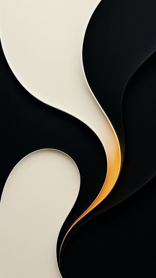 Elegant Black Gold Curves - Related OpersCraft wallpaper