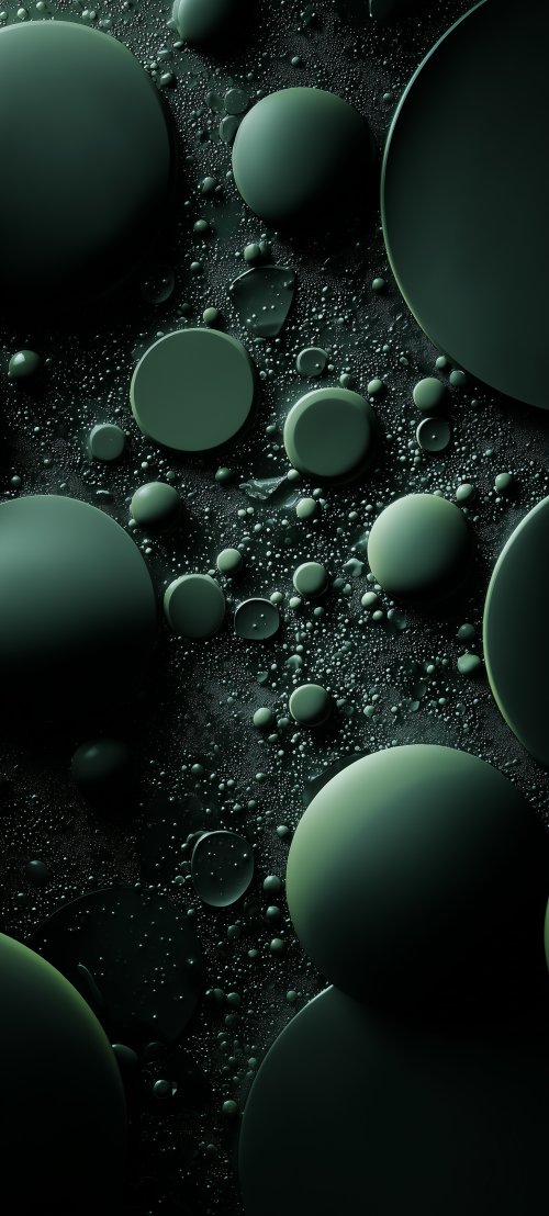 Dark Green Oil Bubbles - Related StockWalls wallpaper